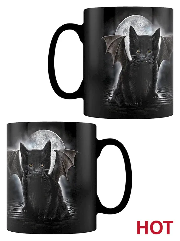 Bat Cat Heat Changing Mug