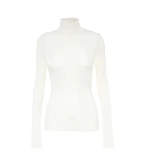 Clothilde Second Skin Turtleneck in Milk