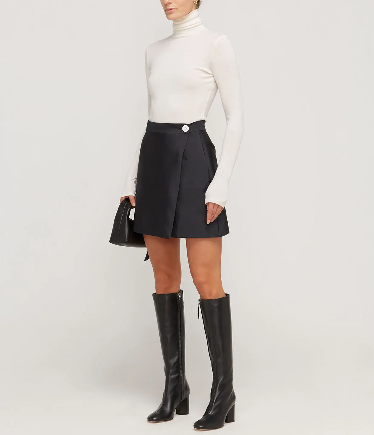 Clothilde Second Skin Turtleneck in Milk