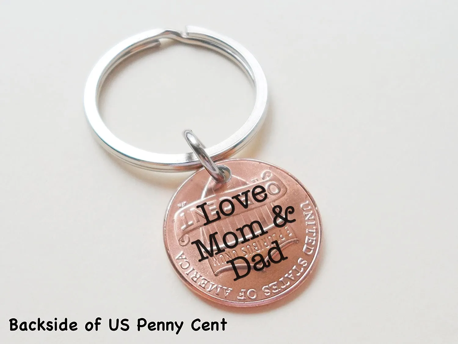 Custom Engraved 2025 Penny Keychain with Star & Graduate Cap Charm, Graduation Keychain by Jewelry Everyday