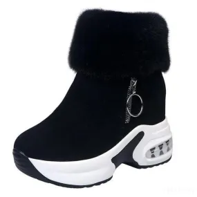 Cuzcare Orthopedic Boots For Women Arch Support Warm Fur Ankle Boots
