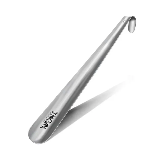 Extra Long Metal Shoe Horn – 16.5" Handle for Seniors & Easy Shoe Assistance
