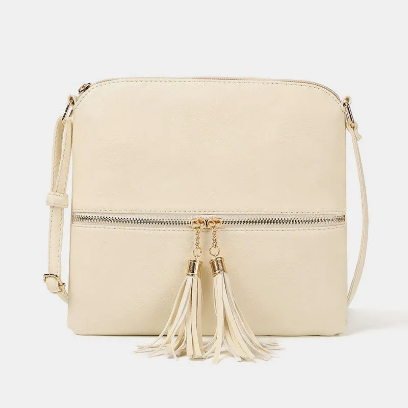 Large Capacity Tassel Crossbody Bag