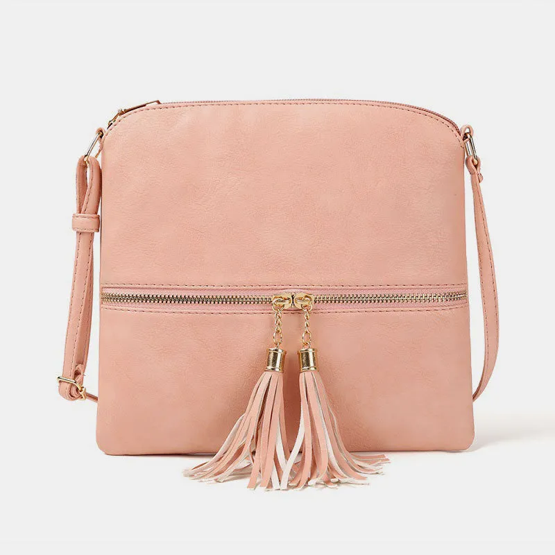 Large Capacity Tassel Crossbody Bag