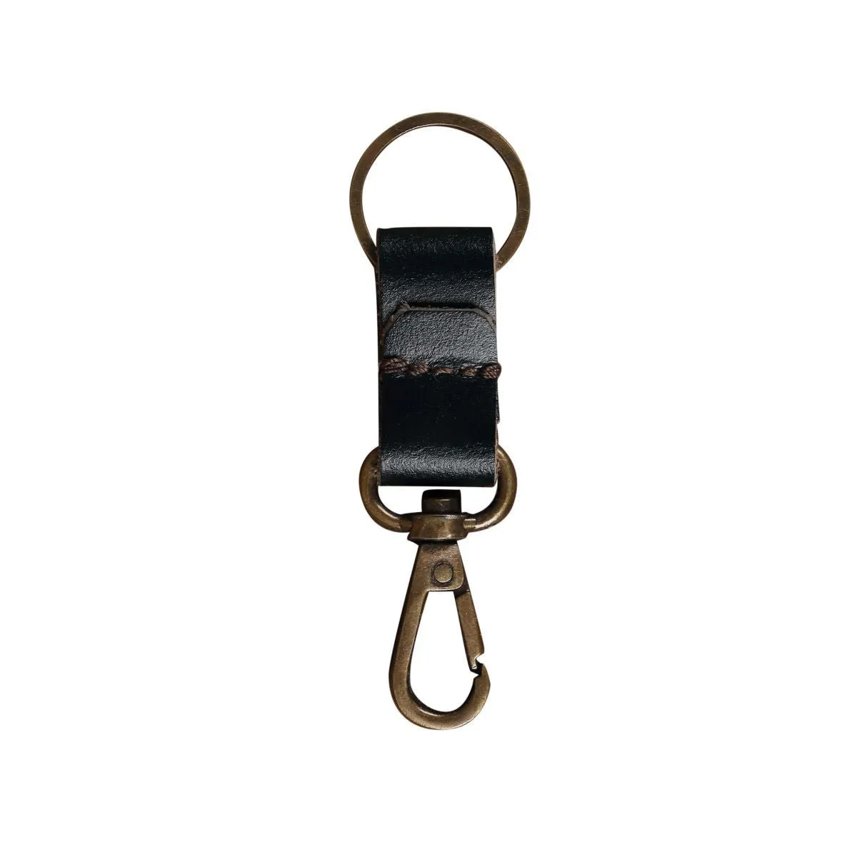 Leather Keychain Sturdy Style- Olive Green