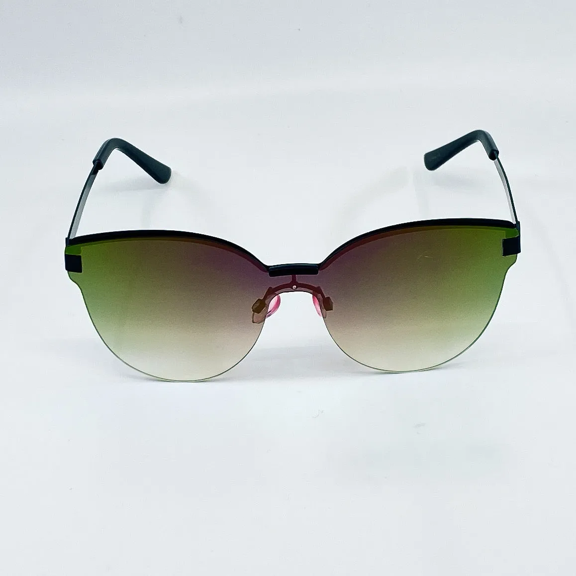 Penny Rimless Sleek Wayfarer Sunglasses