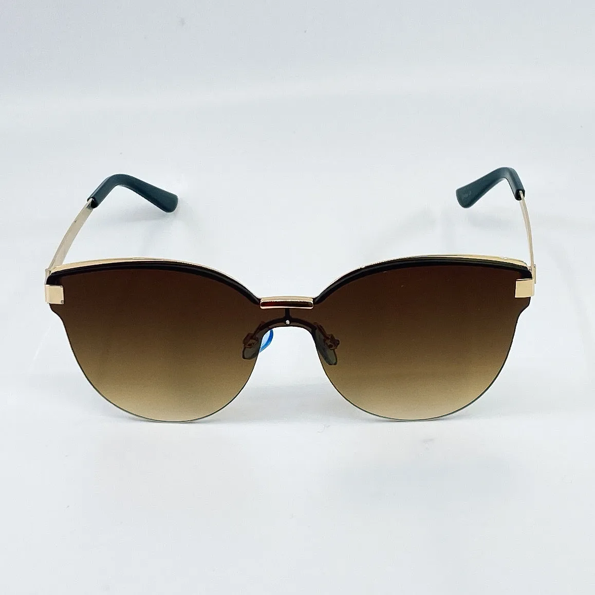Penny Rimless Sleek Wayfarer Sunglasses