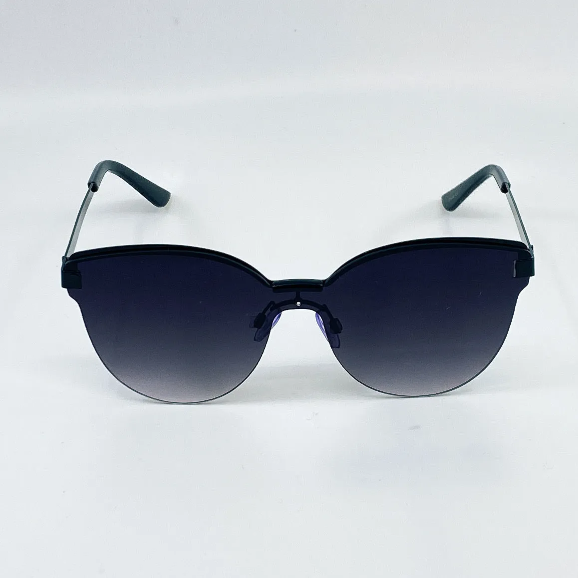 Penny Rimless Sleek Wayfarer Sunglasses