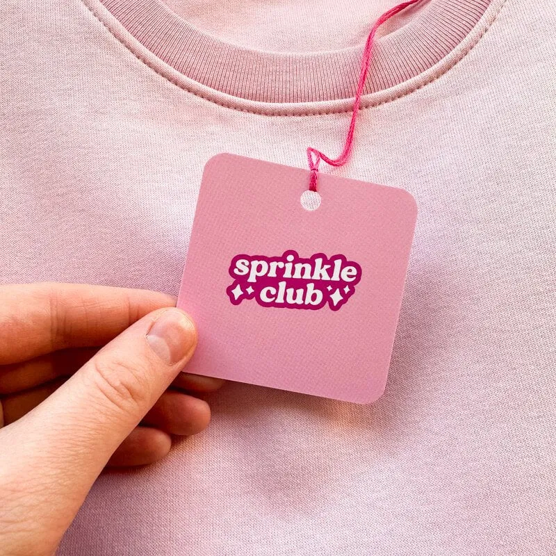 Pink and Red Cherry Valentine's Organic Cotton Sweatshirt - Women's
