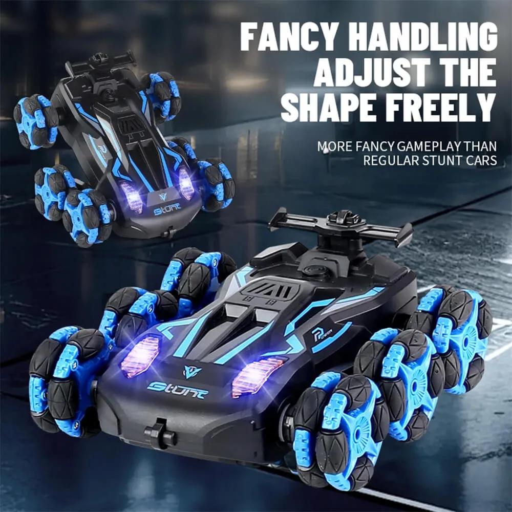RC & WATCH CONTROL 6 ROUNDS MORPH STUNT CAR