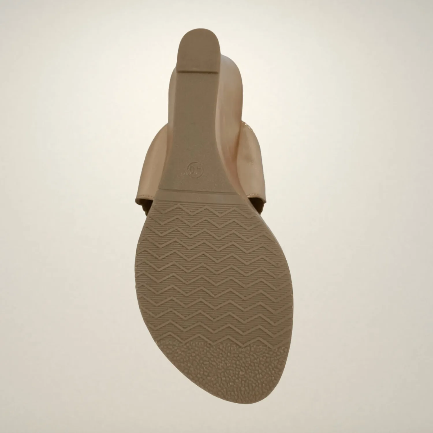 Rose Gold Wedge Heel Kolhapuris For Women | Comfy Festive Wear | Hand Crafted