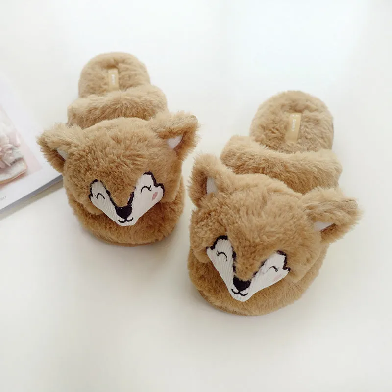 Suihyung Winter Warm Plush Home Slippers For Women