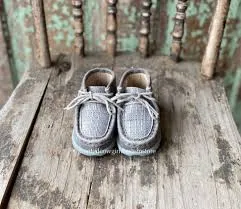 TWISTED X INFANT DRIVING MOCS GREY/LIGHT GREY