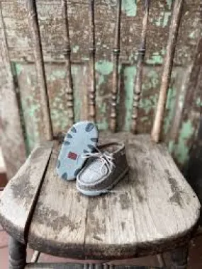 TWISTED X INFANT DRIVING MOCS GREY/LIGHT GREY