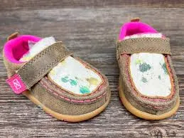 TWISTED X Infant's Driving Moc PINK SPECKLE