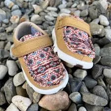 TWISTED X Infant's Hooey® Driving Moc BEESWAX & AZTEC
