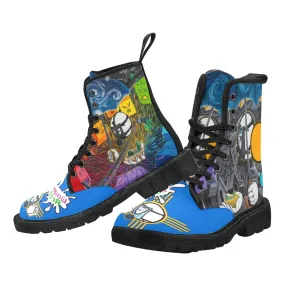 Wage Art with ISH Martin Boots for Men (Black) (Model 1203H)